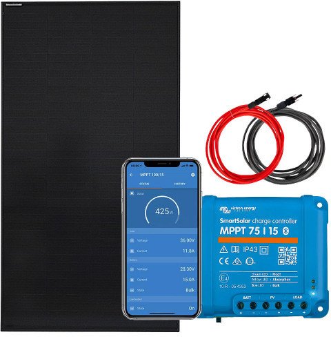 Zestaw solarny 170W 12V Victron Energy MPPT 15A BT