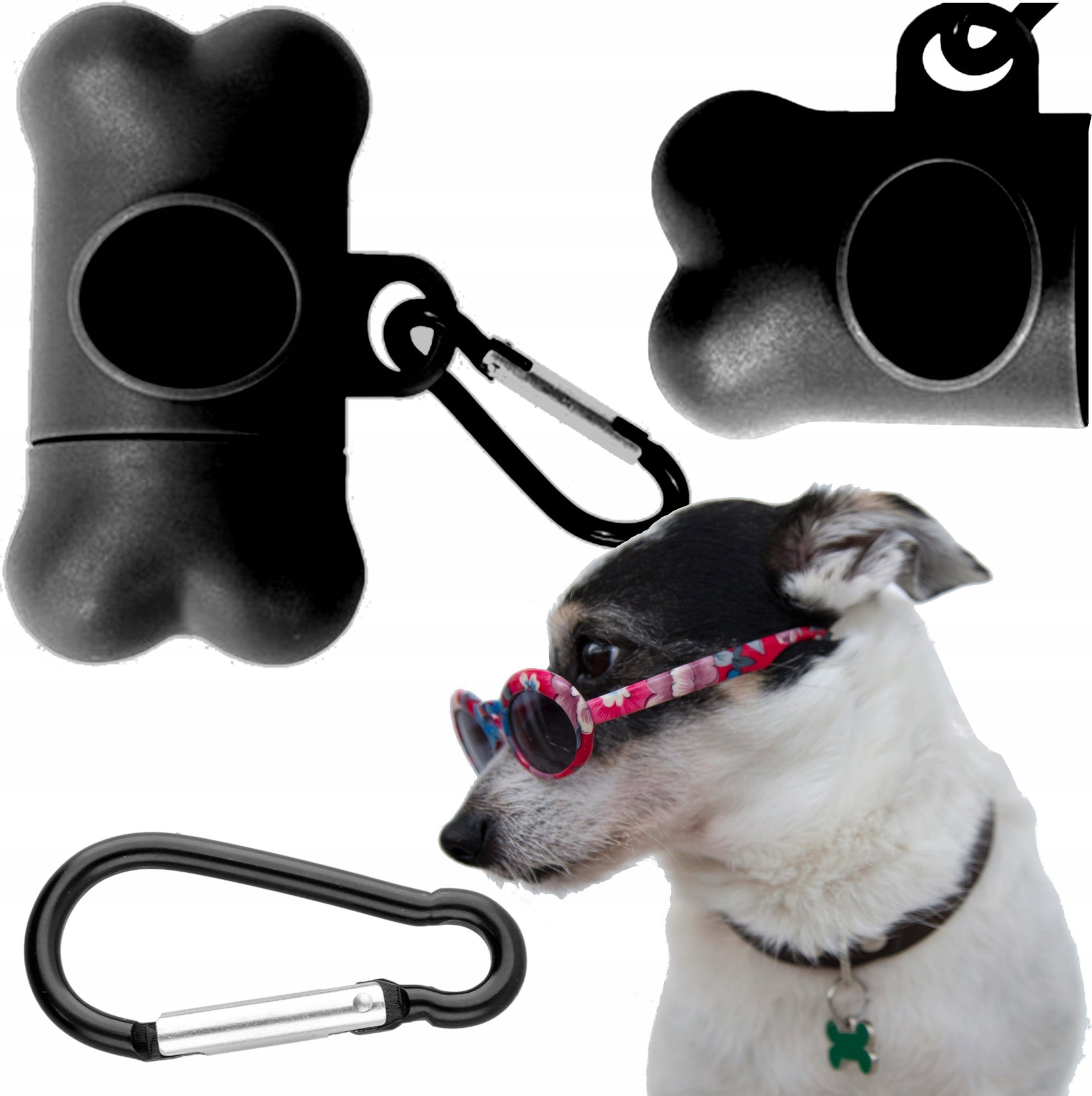 Etui na woreczki na psie odchody czarne koÅÄ