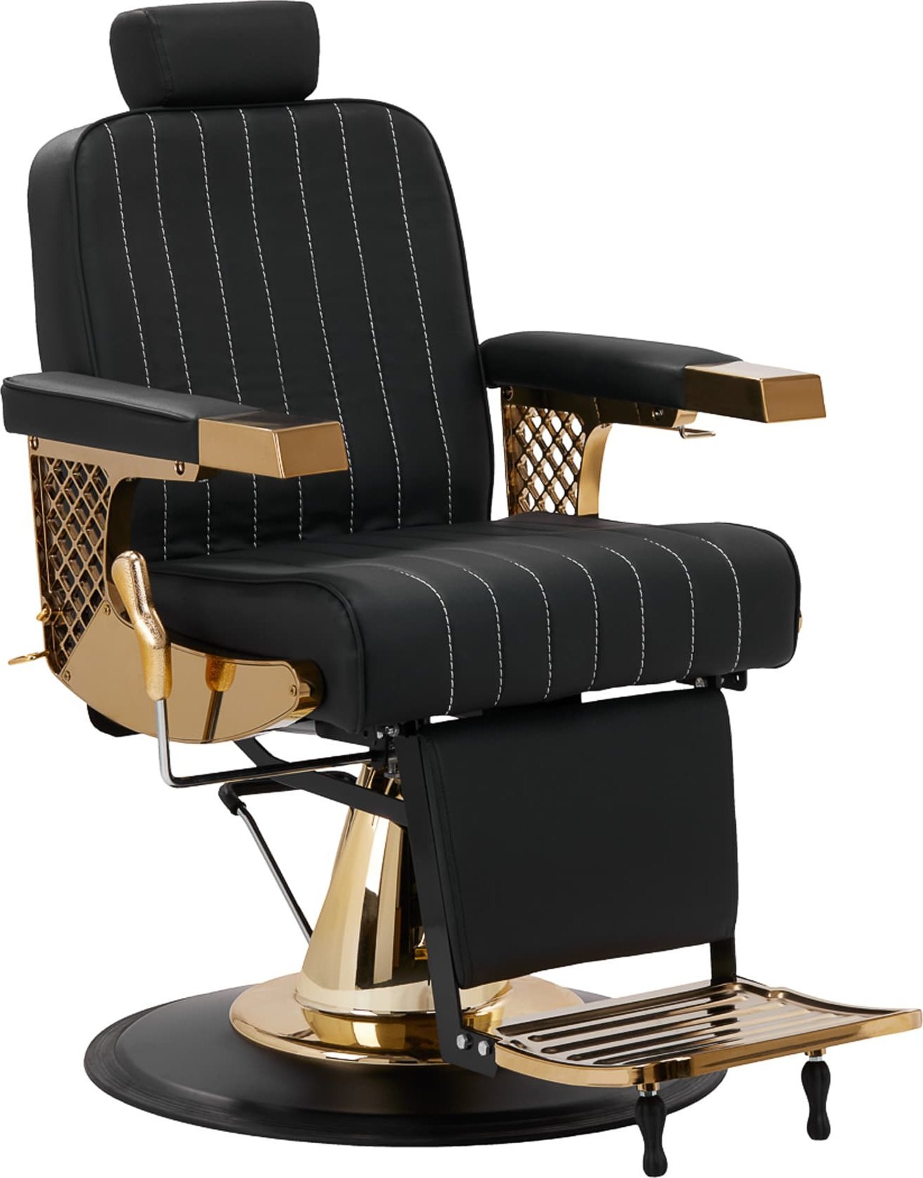 Activeshop Gabbiano fotel Barberski Marcus złoto czarny