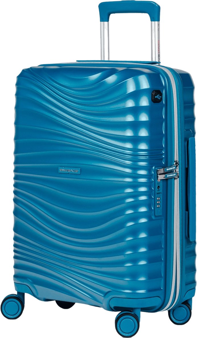 Walizka kabinowa SwissBags Cruise 55 cm turkusowy Uniwersalny