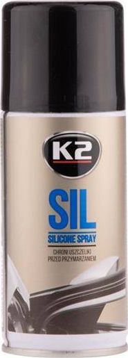 K2 SIL Silikon do uszczelek w sprayu, chroni przed przymarzaniem, 150ml