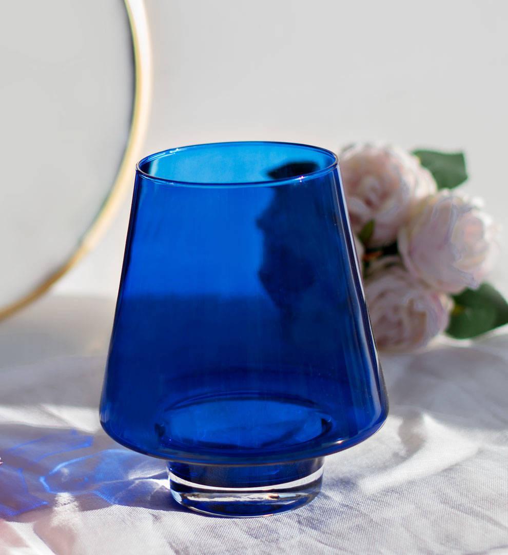 Tajemniczy ogród Wazon dekoracyjny Kofi kobaltowy