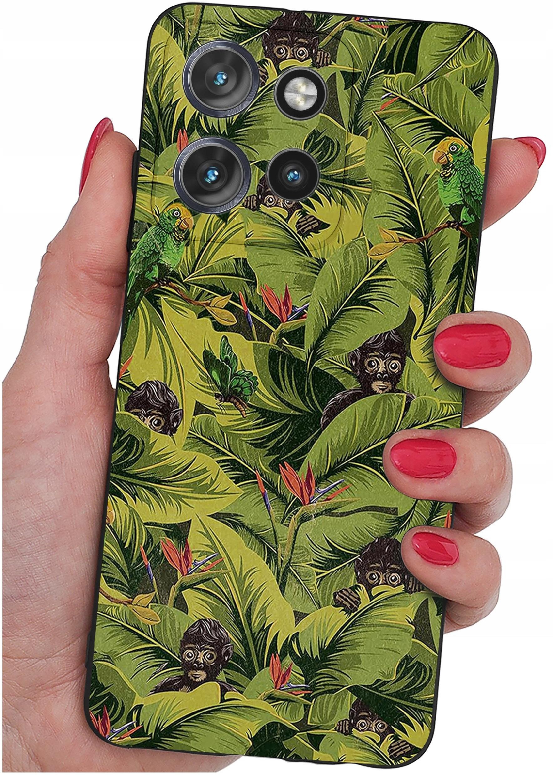 Etui do Motorola Moto EDGE 50 Neo WZORY |SILIKONOWE MATT CASE + SZKŁO 9H