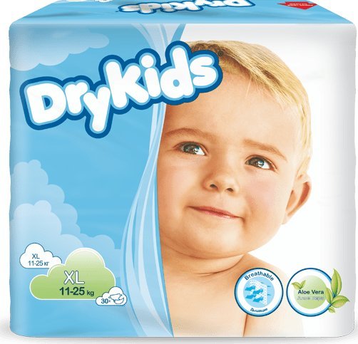 Tena Pieluchomajtki Dry Kids XL, 11-25 kg, 30 szt.