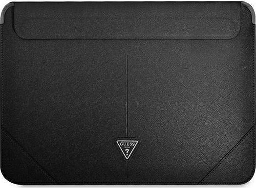 Etui na tablet Guess Sleeve GUCS14PSATLK 13/14" czarny /black Saffiano Triangle Logo