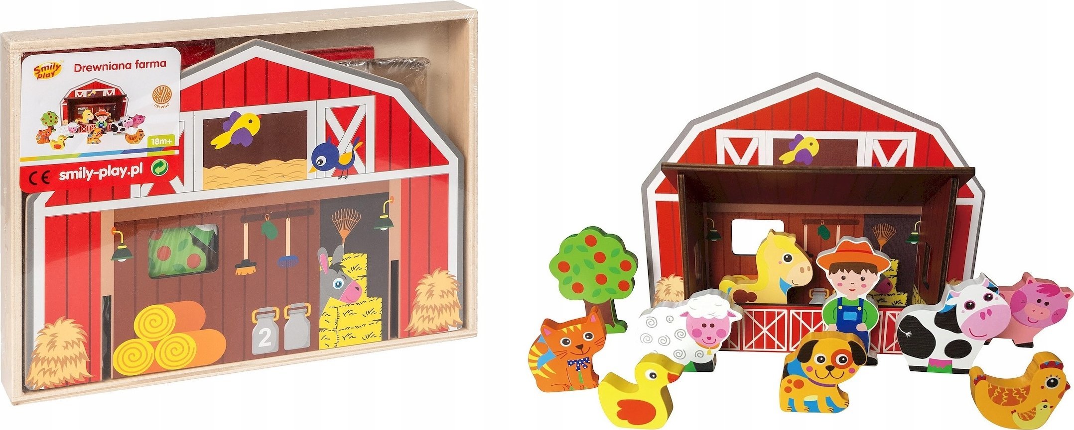 Smily Play Farma drewniany domek SmilyPlay SPW84946 49467