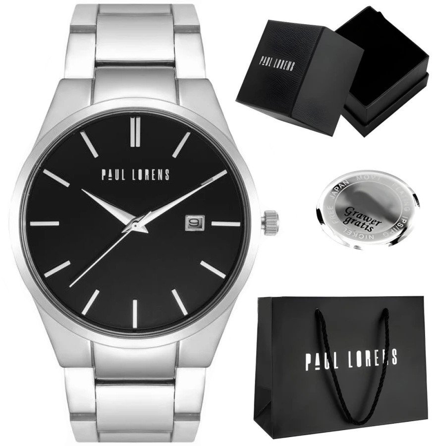 Zegarek męski Paul Lorens TATLOW-PROF Z GRAWEREM