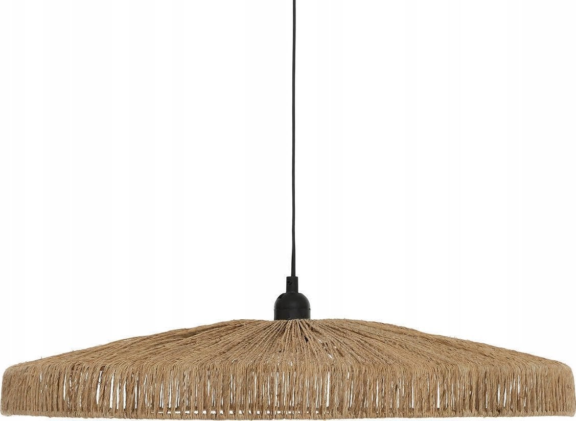 Lampa wisząca Atmosphera Lampa nad stół w jadalni BELLAMY, pleciony klosz z juty, Ø 58 cm