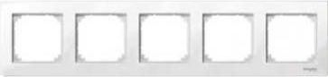 Schneider Electric Ramka pięciokrotna Merten M-Plan biel polarna (MTN515519)