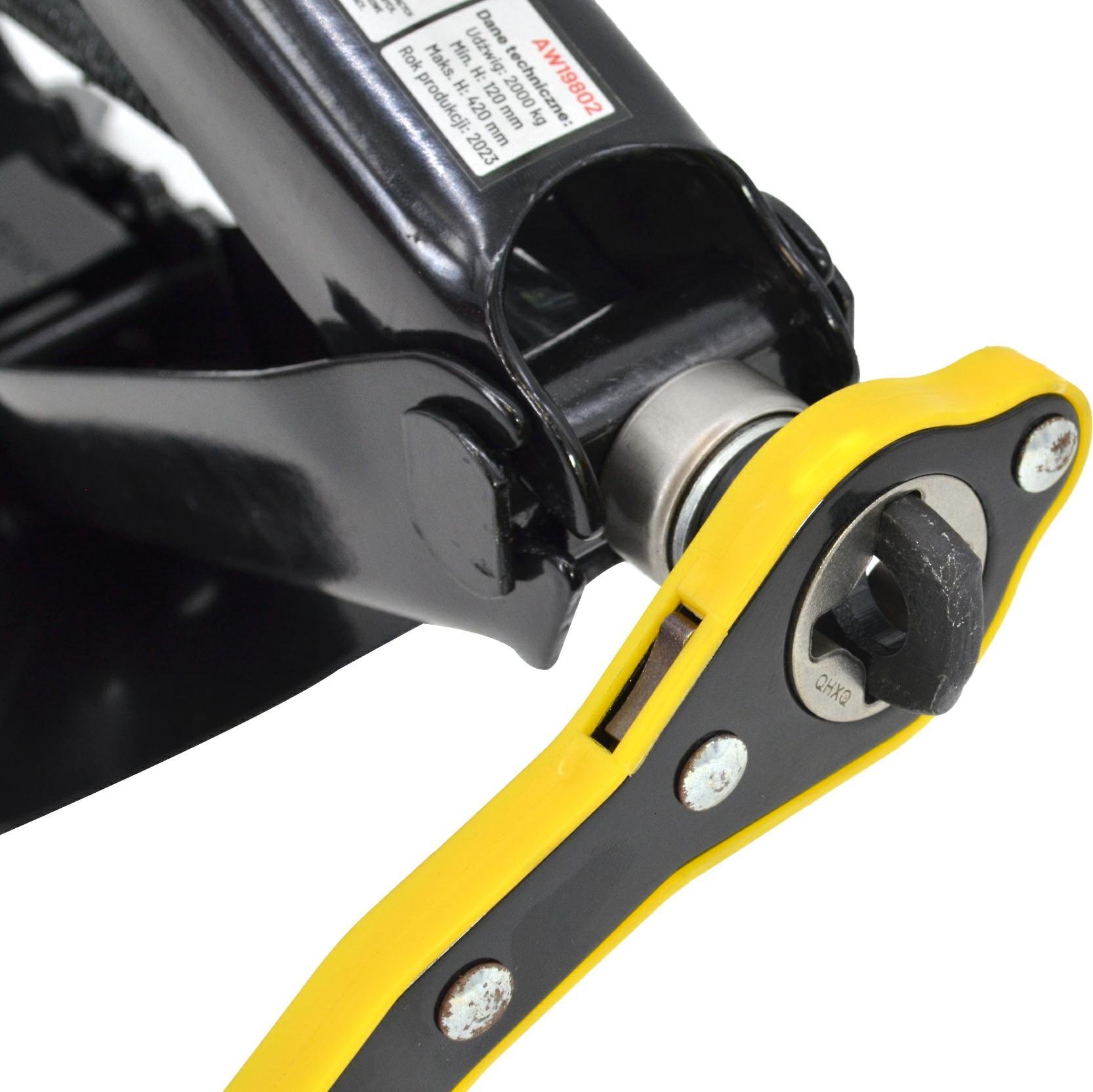 AWTools AWTOOLS PODNOŚNIK TRAPEZOWY 2000kg + KLUCZ + TORBA