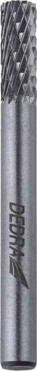Dedra Frez trzpieniowy walcowy z zębami B10x20mm, trzpień 6mm