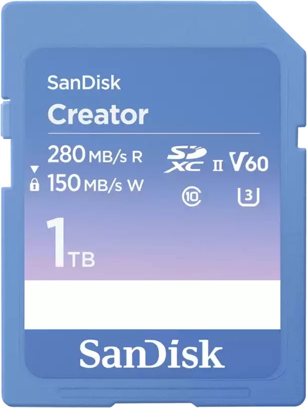 Karta SanDisk Creator SDXC 1 TB Class 10 UHS-II/U3 V60 (SDSDXEP-1T00-GNCIS)
