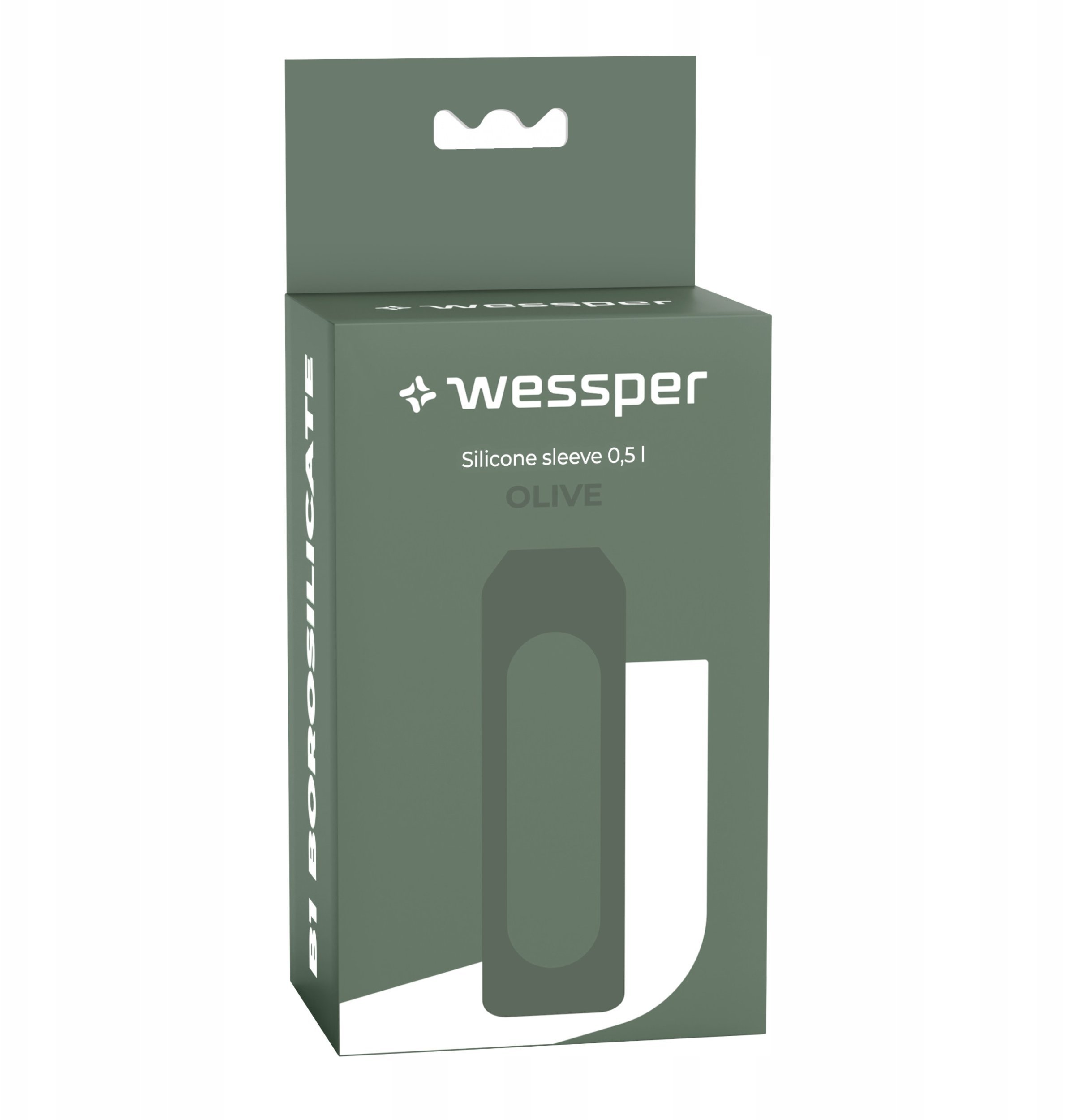 Silikonowa nakładka dla WE260 500ml Wessper B1 Borosilicate Olive (SS-OL-WES260-500-NEW)
