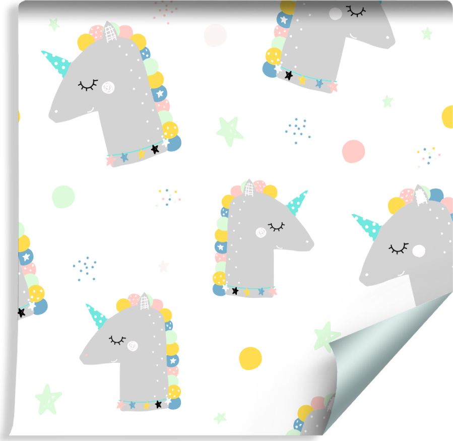 Muralo Tapeta Dla Dzieci - Słodkie Śpiące Jednorożce