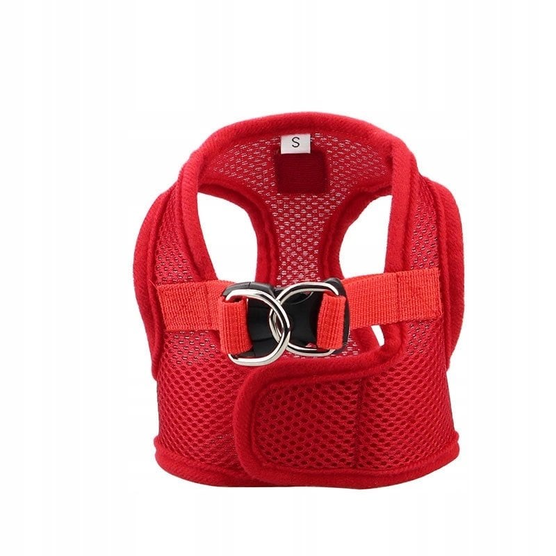 Szelki, dla psa, czerwone, bezuciskowe, XXL, ob.klatki 57cm/dł.klatki 30cm