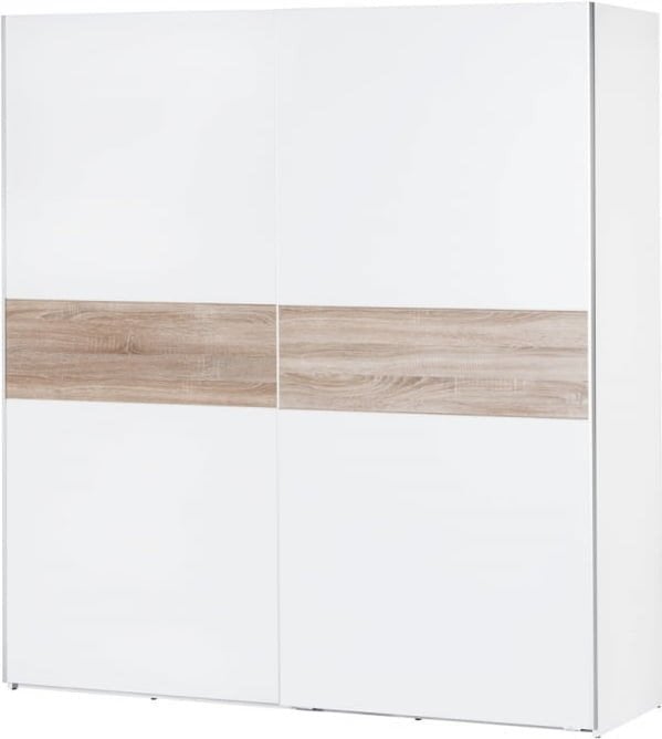 Szafa Wenecja w kolorze białym/dębowym
