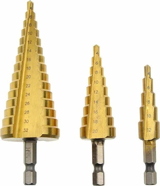 Wiertło Aptel Komplet WIERTEŁ ze stali Szybkotnącej HSS 3 sztuki NZ16