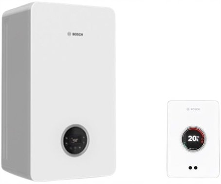 Piec gazowy Junkers Pakiet kocioł kondensacyjny BOSCH GC2300iW15P + CT200 (biały)