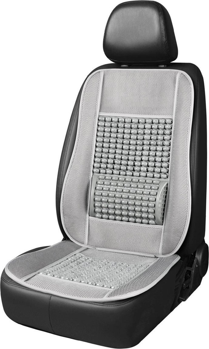 AMiO Mata na fotel siedzenie koraliki z podparciem pod plecy do samochodu amio-03643