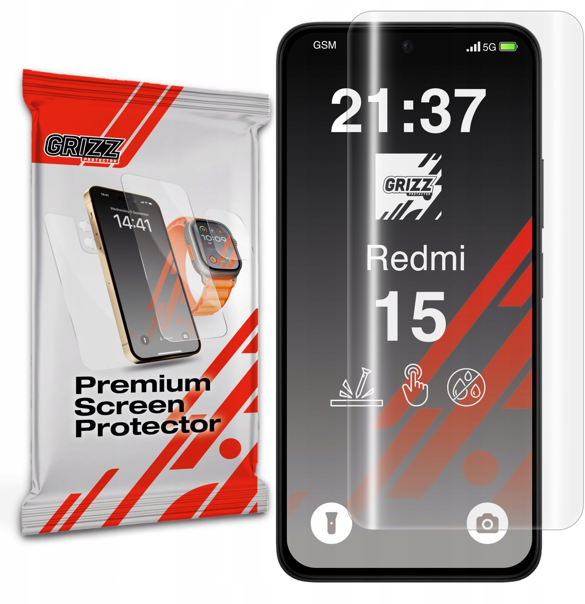 Folia hydrożelowa GrizzGlass Hydrofilm do Xiaomi Redmi 15