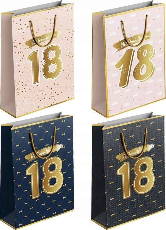 Incood Torba prezentowa Urodziny 18 M MIX