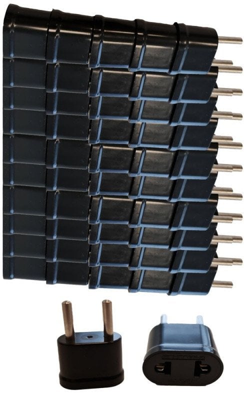 UPH AC adapteris/perėjimas iš US į EU(2.5/250V, 10A) - 50 vnt.