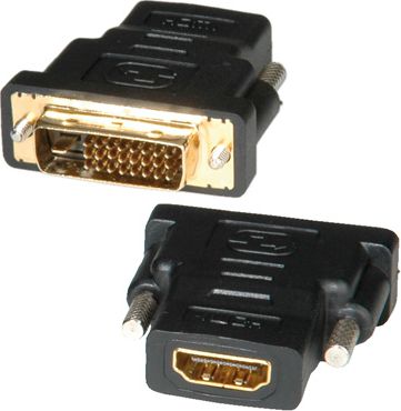 Adapter AV Roline HDMI - DVI-D czarny (12.03.3116)