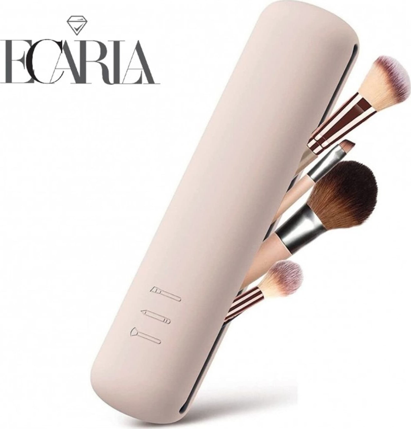 eCarla Silikonowe etui na pędzle do makijażu 20 cm PZ44WZ2