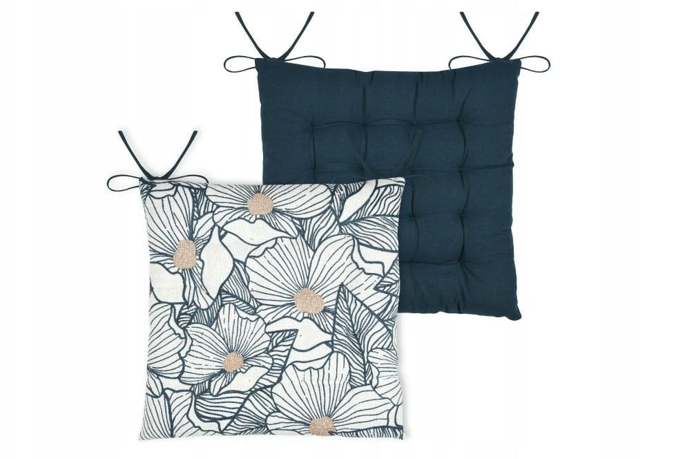 Poduszka wiązana na krzesło, EUGENIE, 38 x 38 cm