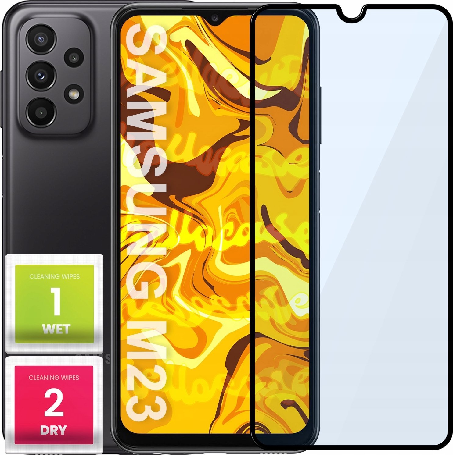 Hello Case Szkło Hartowane Samsung Galaxy A23 5g / A23 / M23 5G (Pełne Na Cały Ekran)