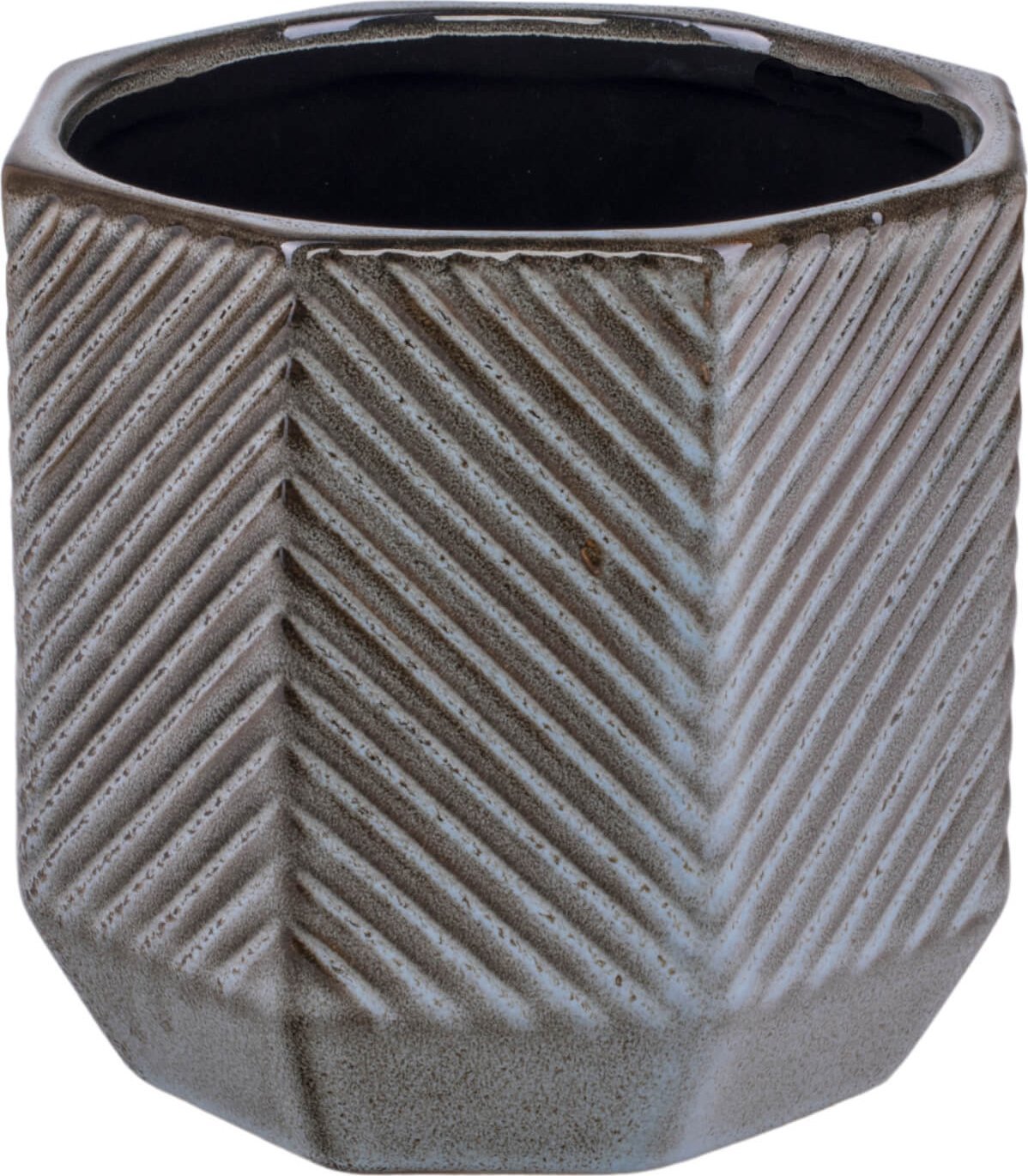 Direct Home and Garden Osłonka ceramiczna SETH szara L