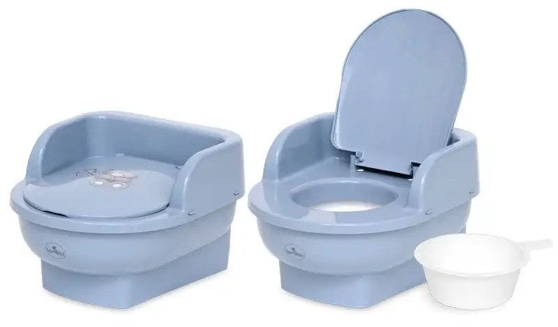 Naktipuodis Lorelli Throne Bear, tamsiai mėlynas