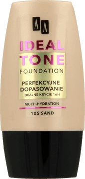 AA Make Up Ideal Tone Podkład "Perfekcyjne Dopasowanie" nr 105 Sand 30ml
