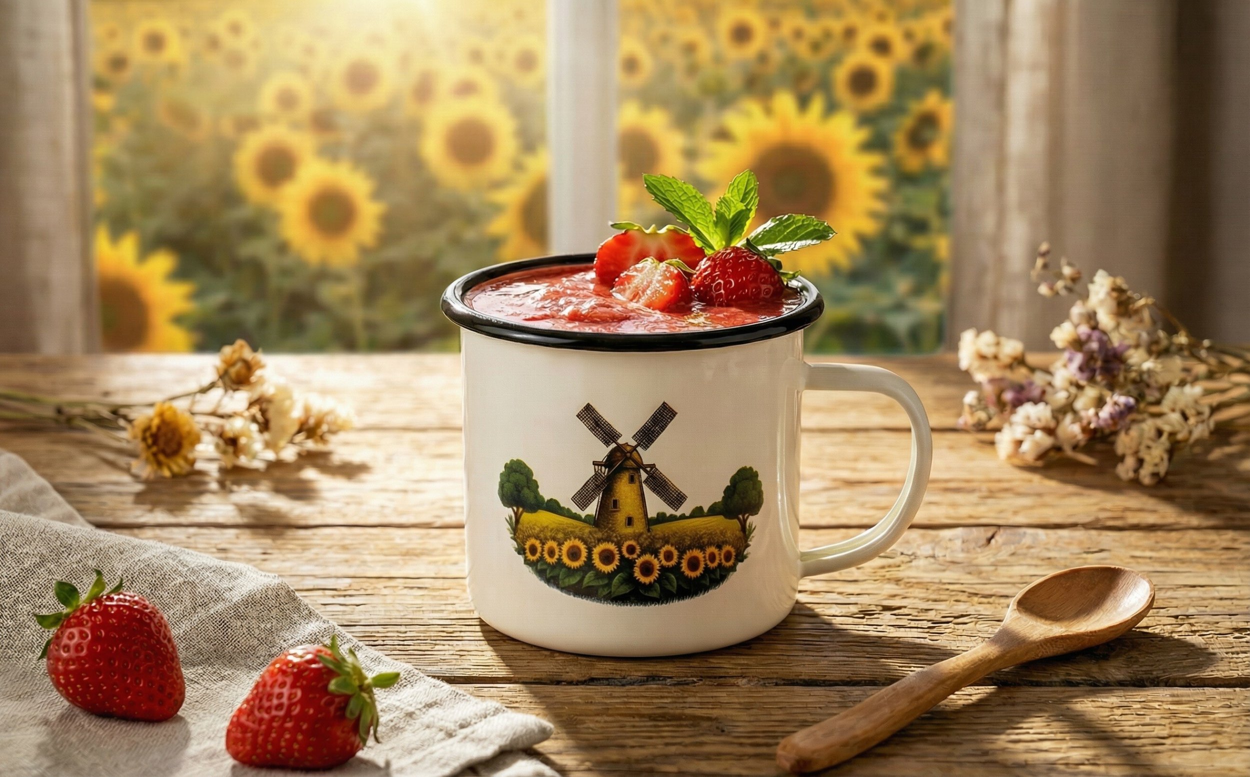 Kubek emaliowany 500 ml Młyn