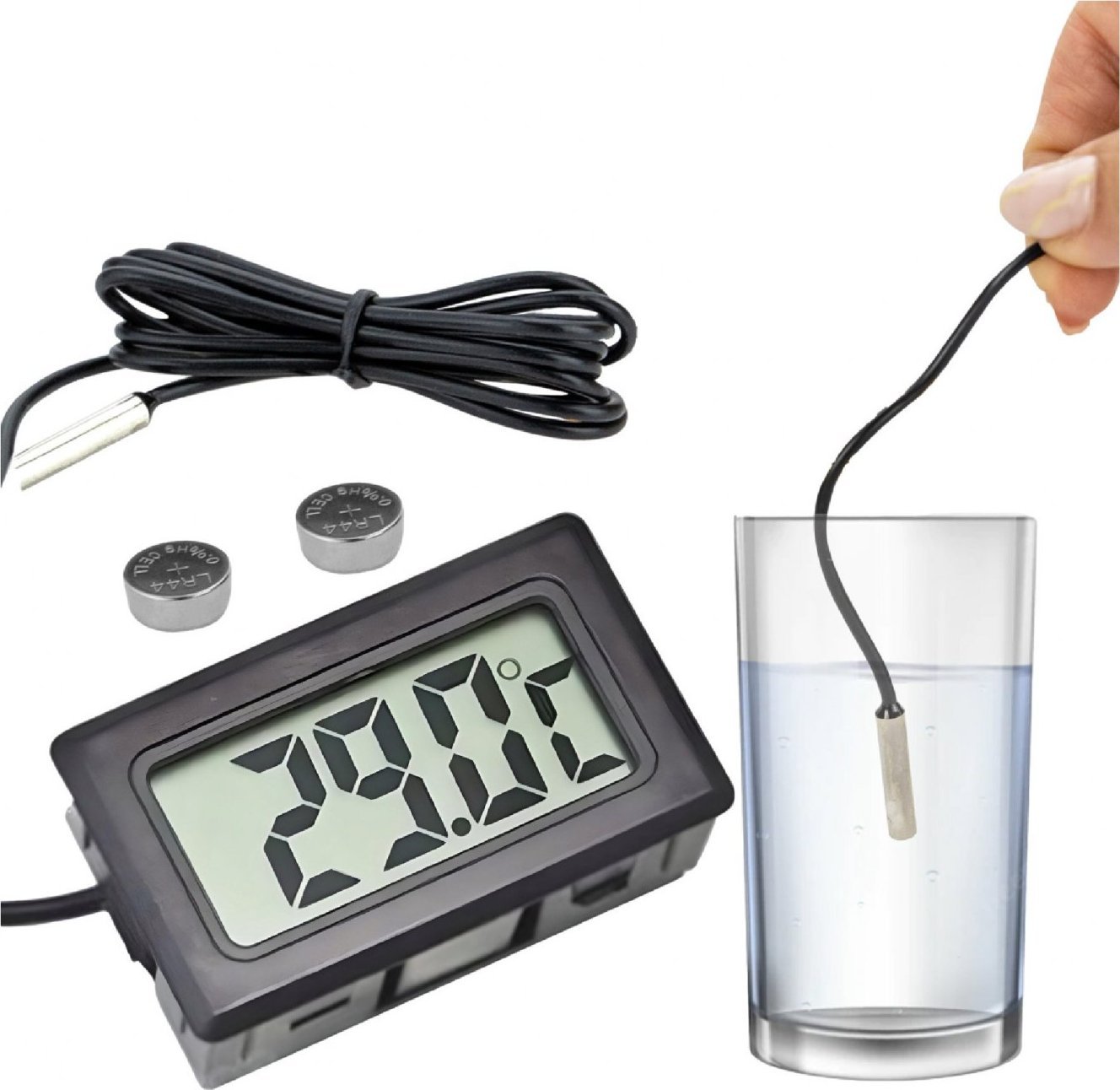 PrzydaSie Termometr Elektroniczny Cyfrowy Z Sondą Precyzyjny