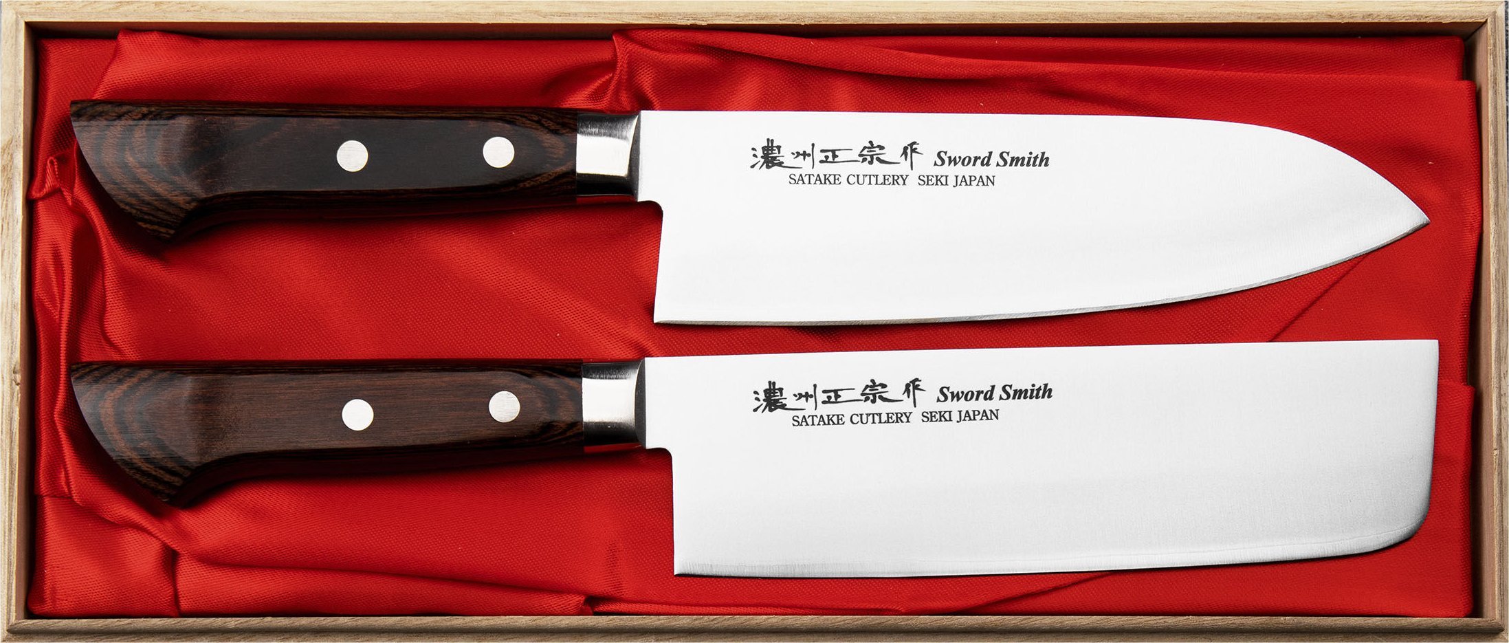 Satake Satake Unique Shirogami2 Zestaw Nóż Santoku + Nakiri
