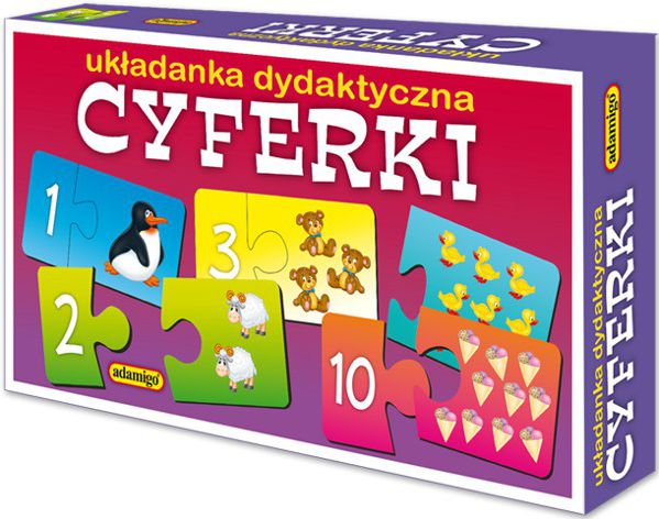 Adamigo Układanka puzzlowa Cyferki (3280)