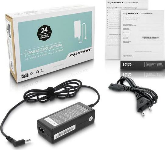 Zasilacz do laptopa Movano 65 W, 3 mm, 3.3 A, 19.5 V (ZZ/HP195333P)