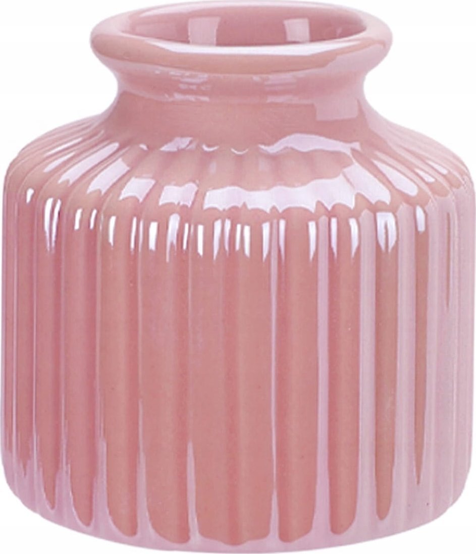 Wazon porcelanowy 8x8cm - Mały błyszczący dekoracyjny