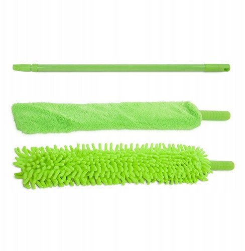 SZCZOTKA TELESKOPOWA MIOTEŁKA DO KURZU DŁUGA 2 WYMIENNE KOŃCÓWKI KURZAWKA