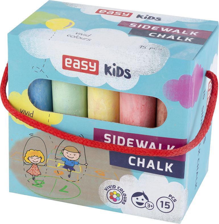 Easy Kreda chodnikowa 15szt pudełko z uchwytem EASY