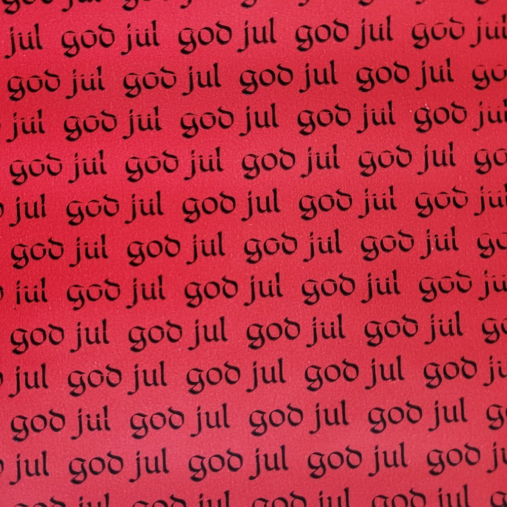 Papier świąteczny czerwony do pakowania 57cmx2m 2m295