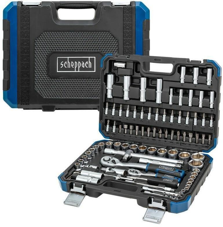 Zestaw narzędzi 1/4" 1/2" 6-kątnych 4-32mm 94el walizka