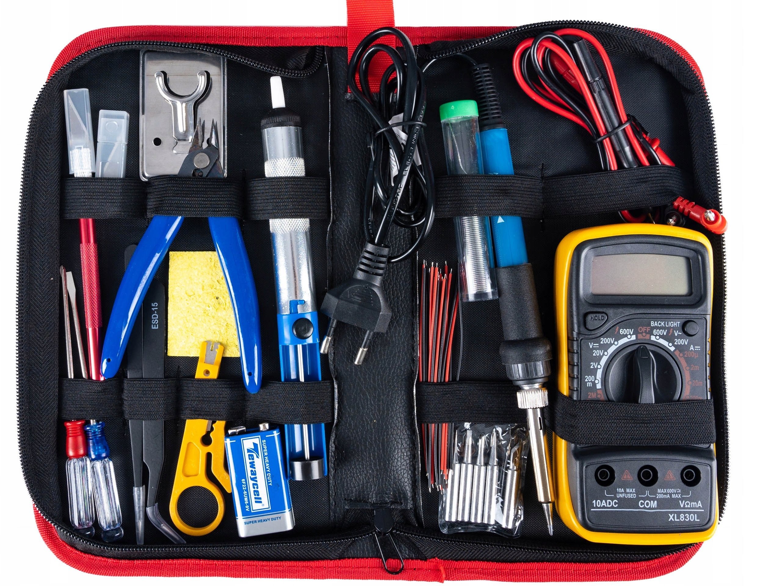 N10B ZESTAW NARZĘDZI LUTOWNICA MIERNIK