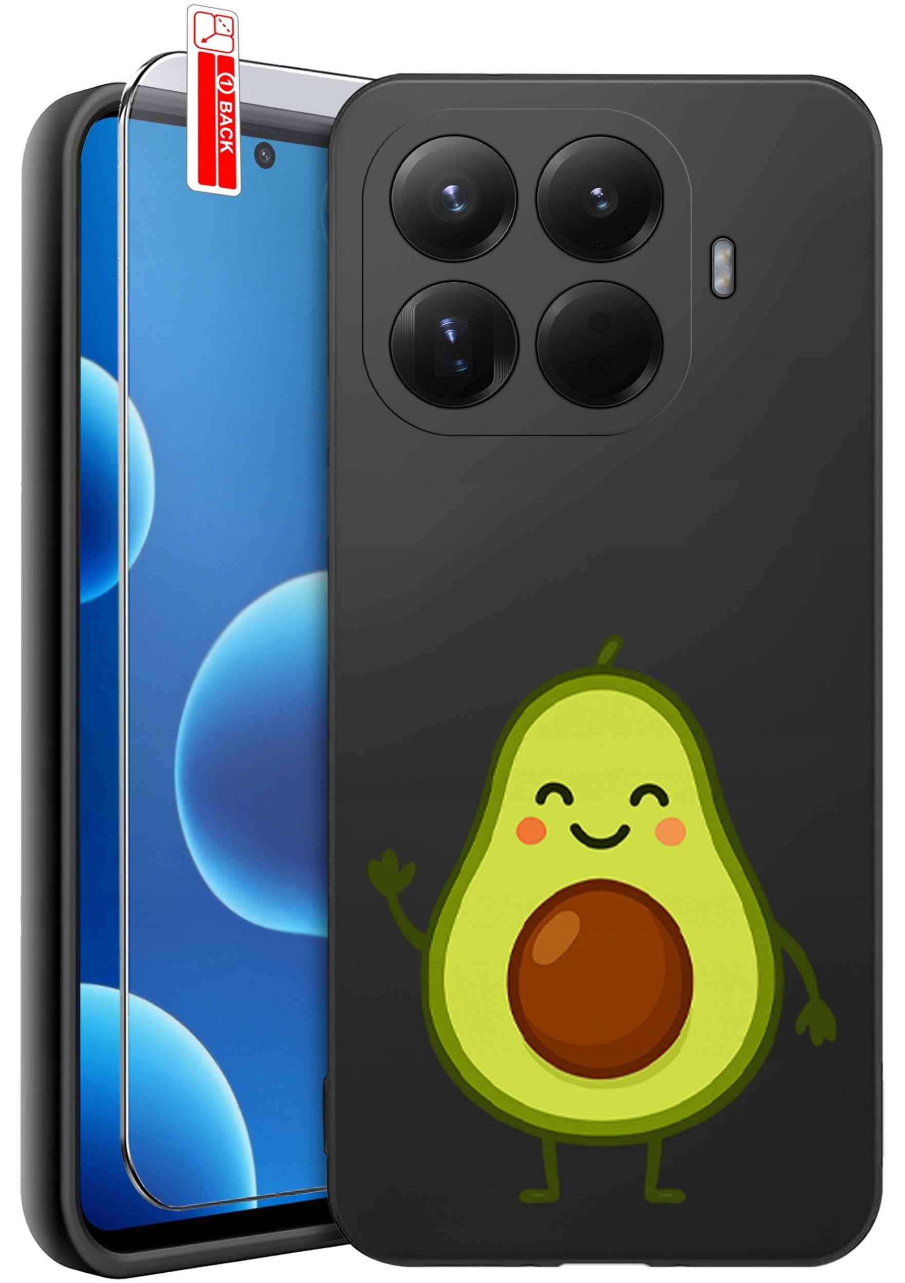 ETUI do Xiaomi 15T Pro 5G OWOCE TRUSKAWKI ARBUZ WIŚNIE AWOKADO + SZKŁO 9H