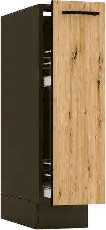 Stolkar Szafka kuchenna stojąca CARGO ANIKA D20 grafitowa/dąb artisan z koszem STOLKAR