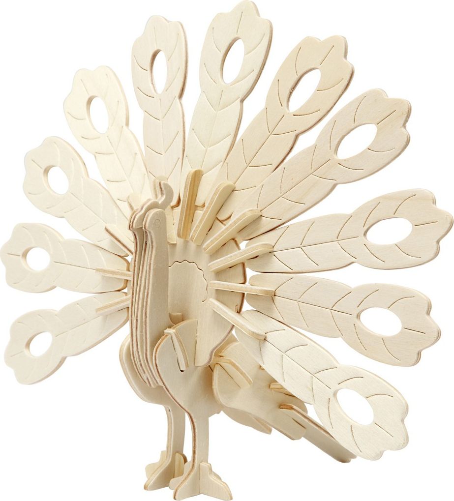 Creativ Company Puzzle 3D drewniane, paw