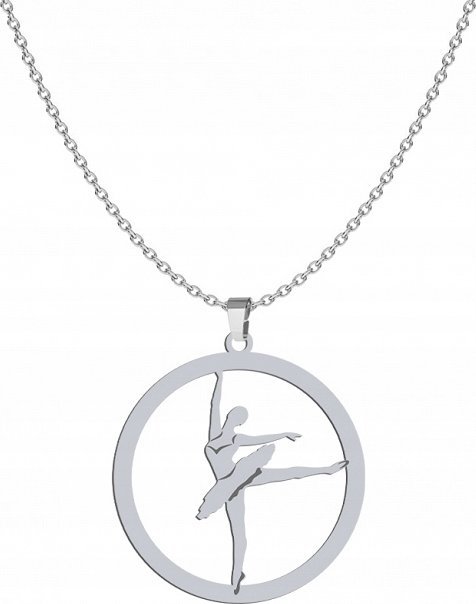 Radziszewska Jewellery Naszyjnik Baletnica Balet srebro 925 Łańcuszek GRAWER DEDYKACJA GRATIS