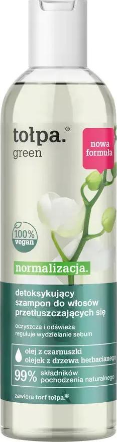 Tołpa tołpa green normalizacja detoksykujący szampon do włosów przetłuszczających się, 300 ml
