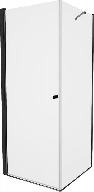 Mexen Mexen Pretoria kabina prysznicowa uchylna 90 x 90 cm, transparent, czarny - 852-090-090-70-00